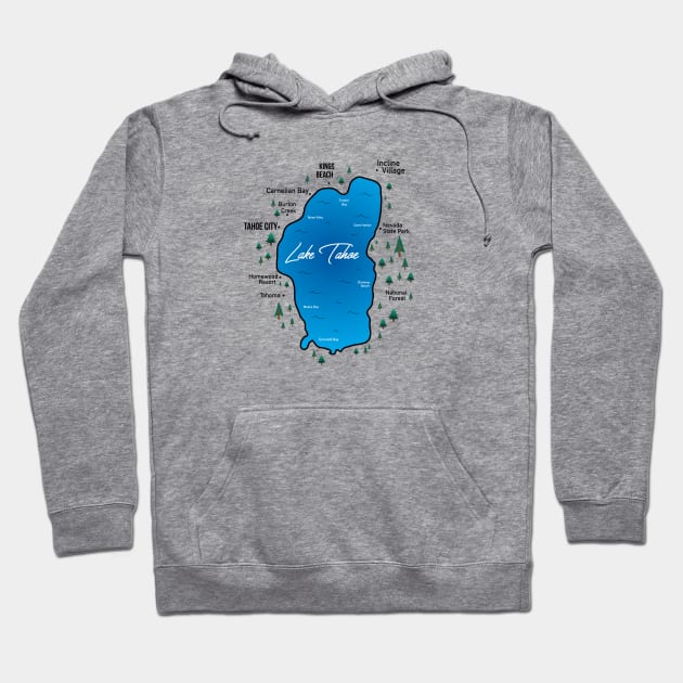 Lake Tahoe Hoodie by ACGraphics